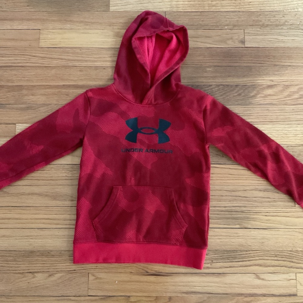 Red Under Armour Kids Hoodie